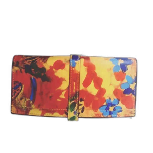 Ralph Lauren Collection Floral Multi Color French Wallet NWT - Picture 2 of 9